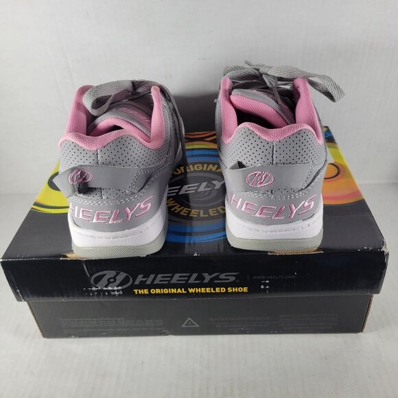 Heelys Youth Girls Gray & Pink Roller Shoes With Removeable Wheels & Tool Size 3 - Picture 4 of 8